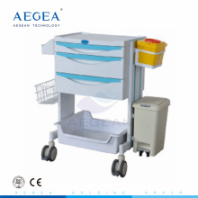 New arrival AG-MT014 ABS material nursing medical instrument trolley